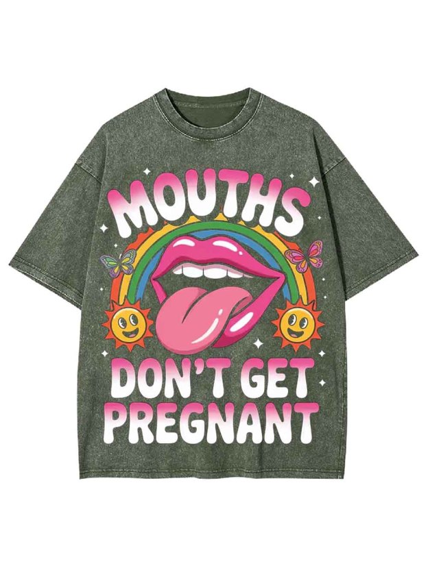 DON'T GET PREGNANT WASHED TSHIRT