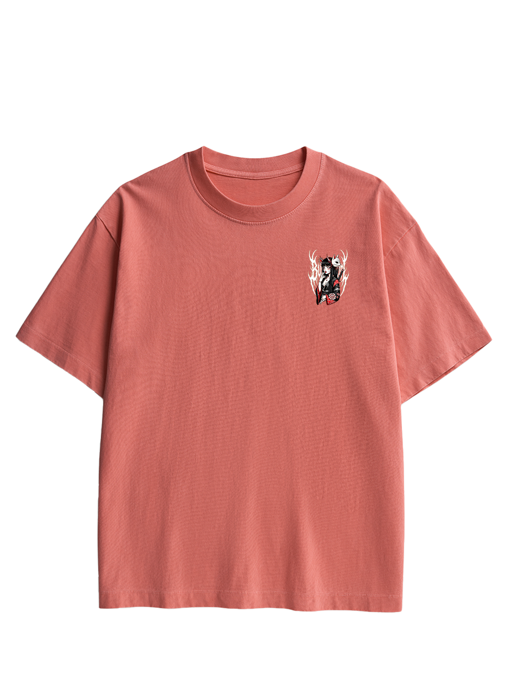 FOX MASK ENCHANTRESS DOUBLE SIDED PRINT WASHED TSHIRT