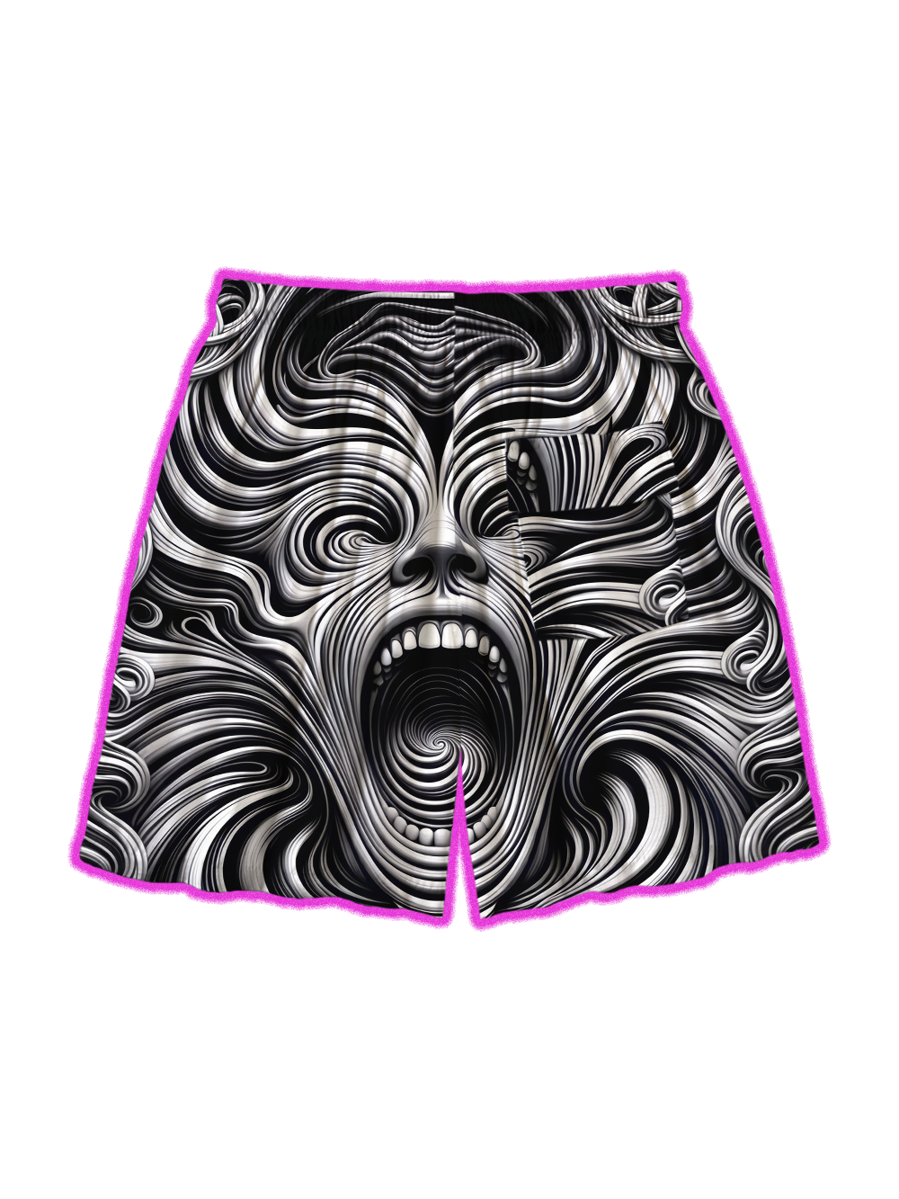 SCREAMING SPIRAL NIGHTMARE ALL OVER PRINT SHORTS
