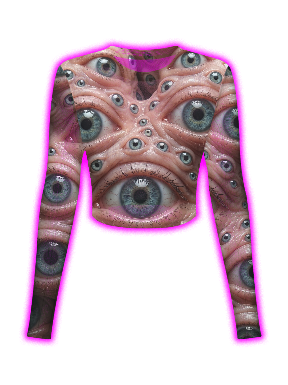 MULTI EYEBALL NIGHTMARE MESH TOP