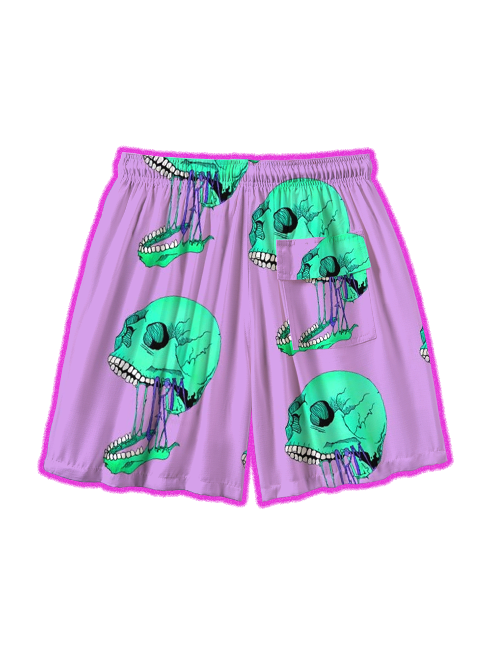 JELLYFISH SKULLS ALL OVER PRINT SHORTS