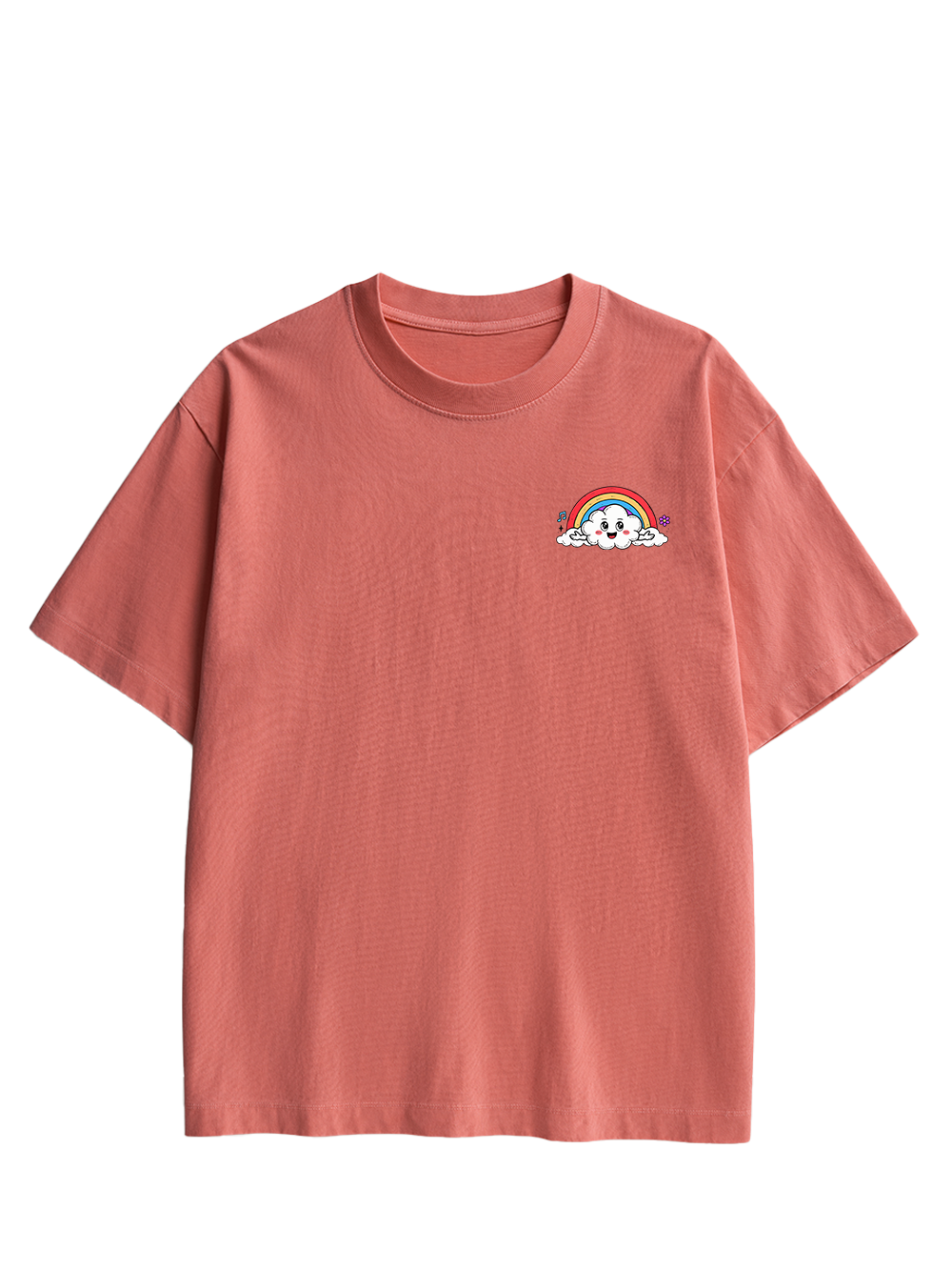 Rainbow Rebel Double Sided Print Washed TShirt