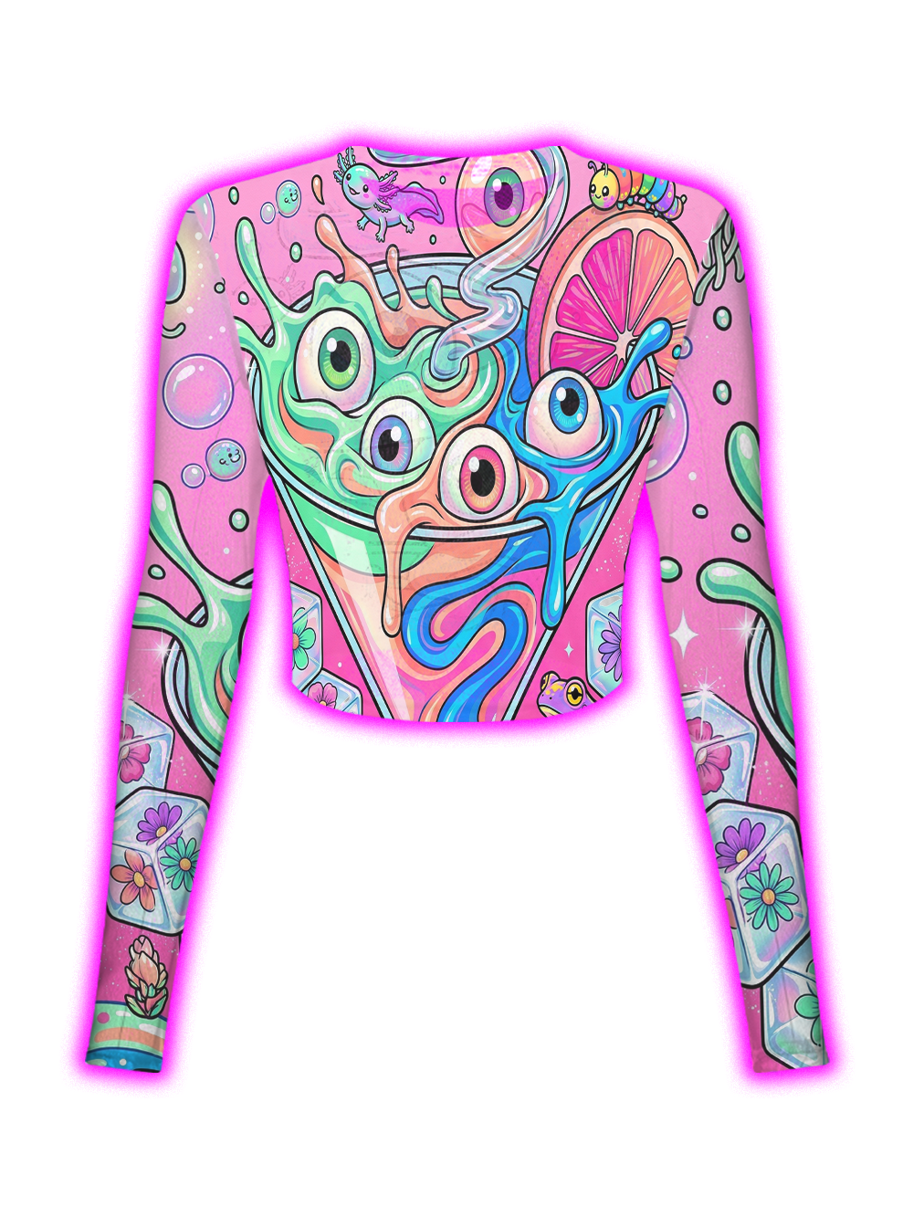 EYEBALL COCKTAIL MESH TOP