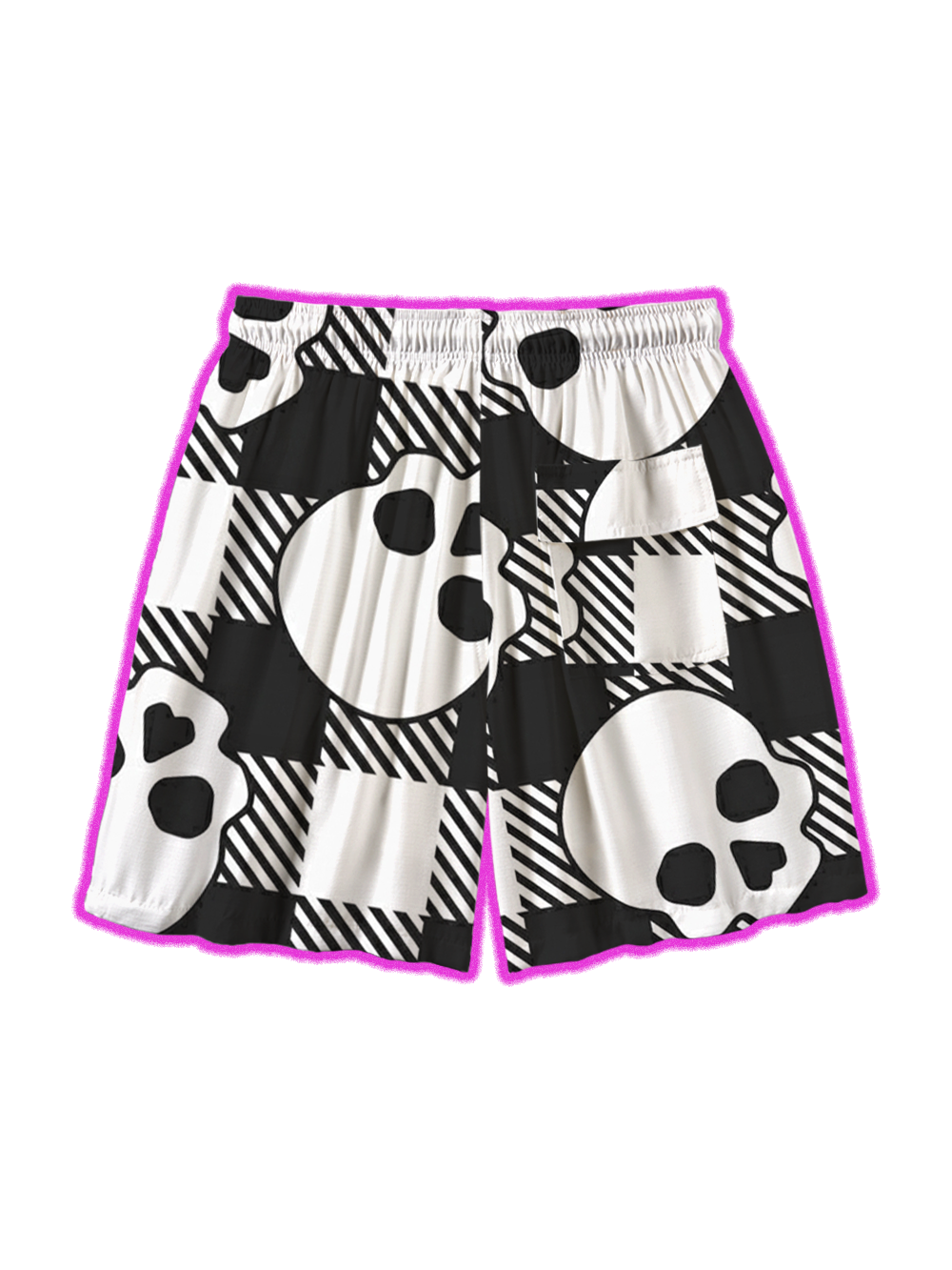 MONO SKULL ALL OVER PRINT SHORTS