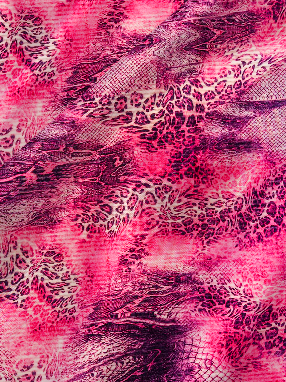 PINK WILD LEOPARD SATIN CROSS BACK MINI DRESS