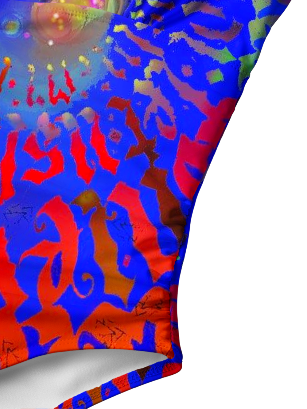 PSY WAVE CODE V-NECK ONE PIECE SWIMSUIT