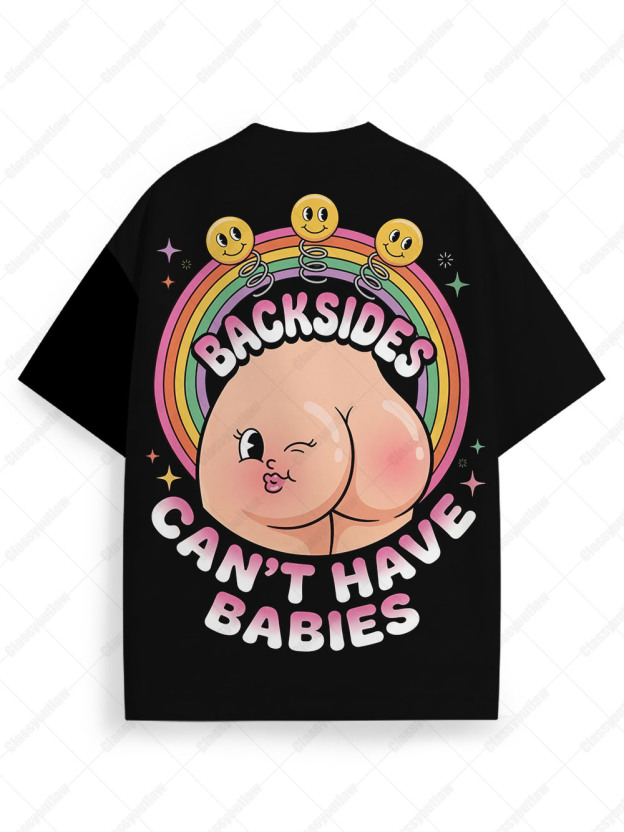 Ironic Rainbow Graphic T-shirt