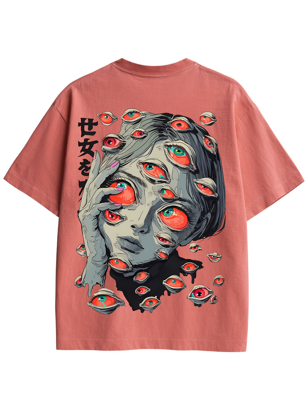 EYES OF THE UNSEEN DOUBLE SIDED PRINT WASHED TSHIRT