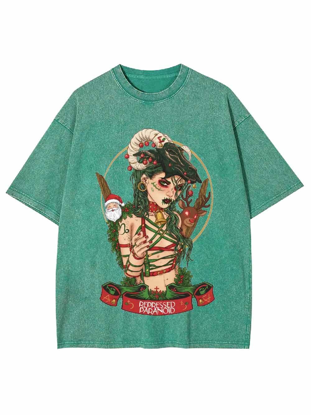 Christmas Witch Washed Tshirt