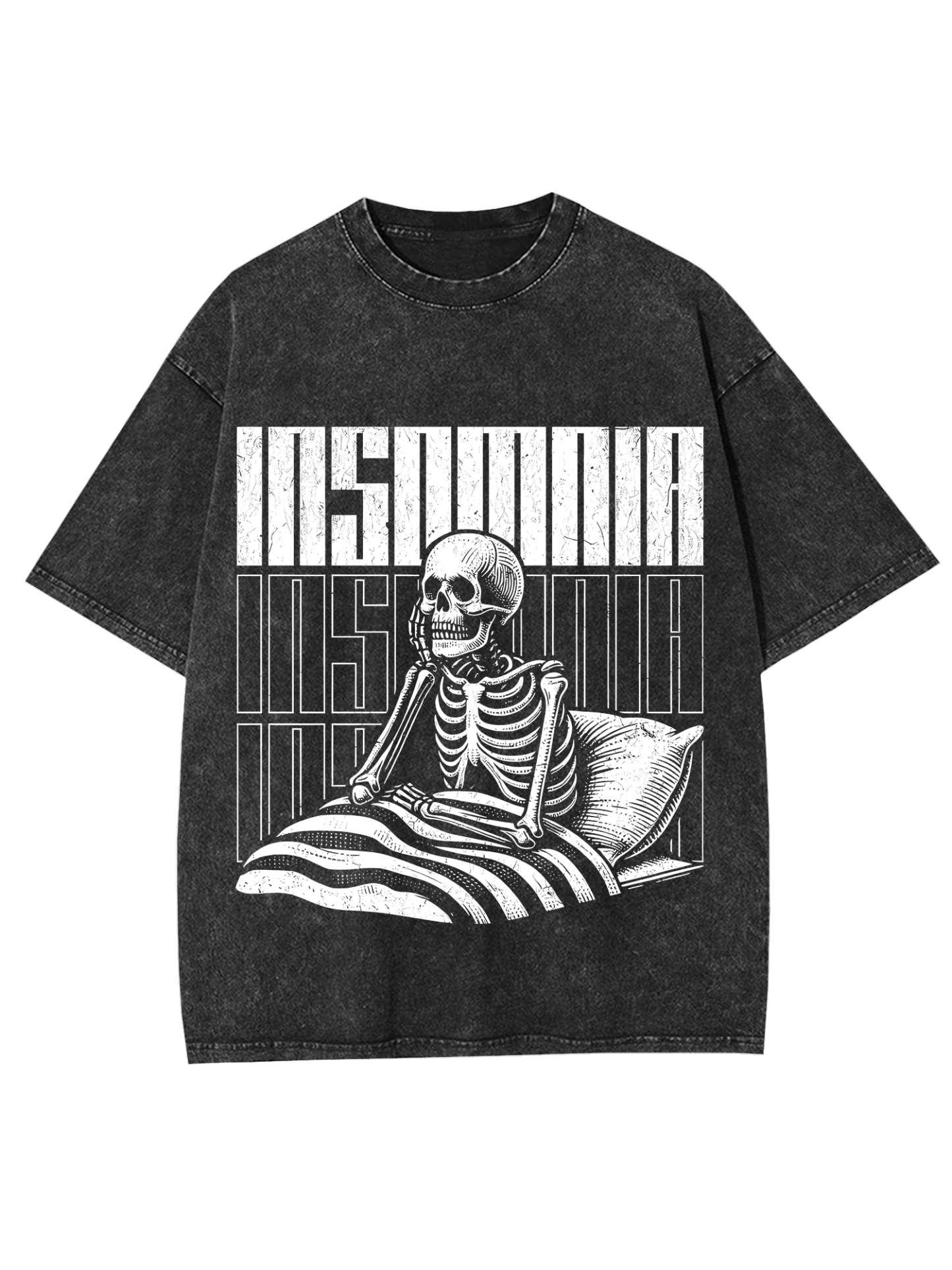 Insomnia Washed Tshirt-ClassyOutlaw Sale