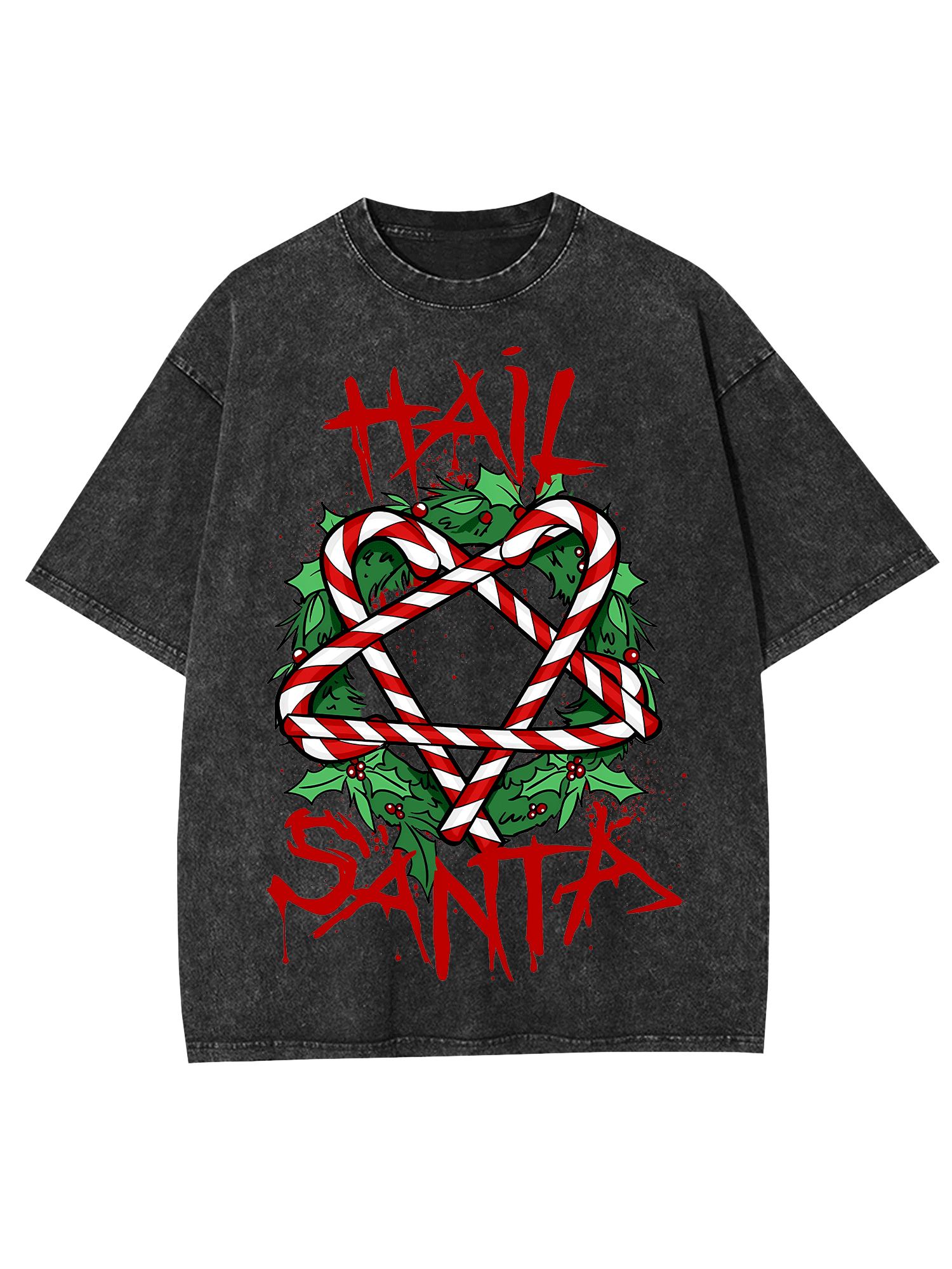 Hail Santa Washed Tshirt