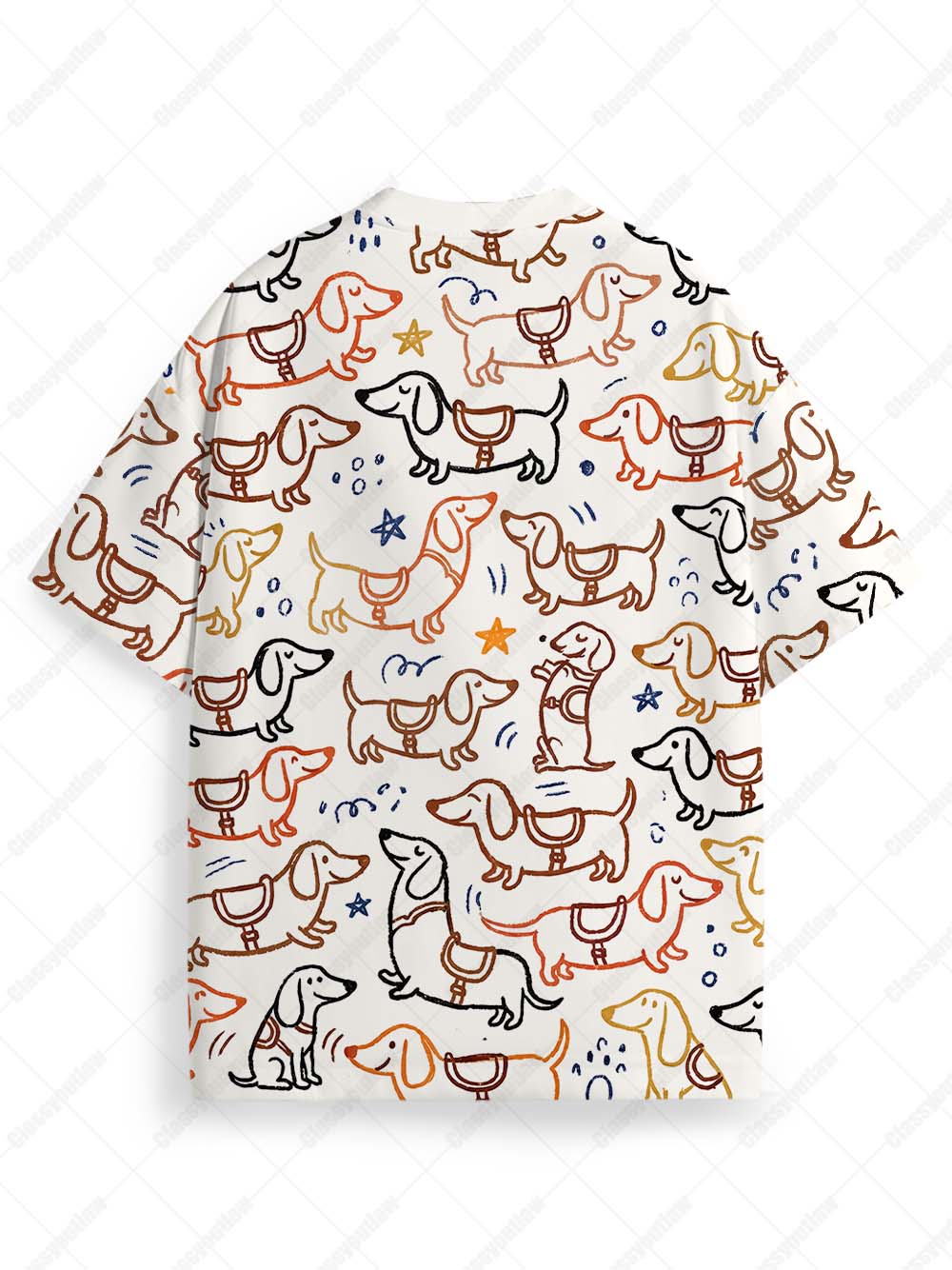 WIENER RIDES Eco Oversized Graphic Tees