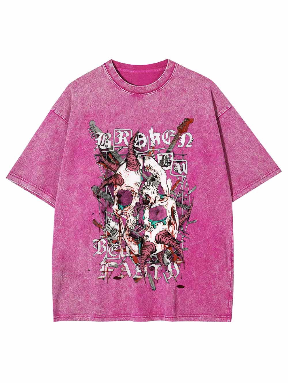 Broken By Faith Washed Tshirt