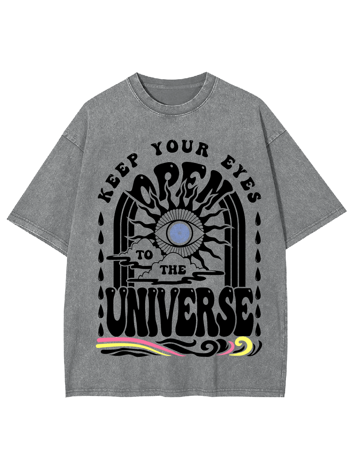 Gaze At The Universe Washed Tshirt