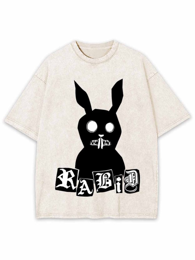 DARK RABBIT WASHED TSHIRT