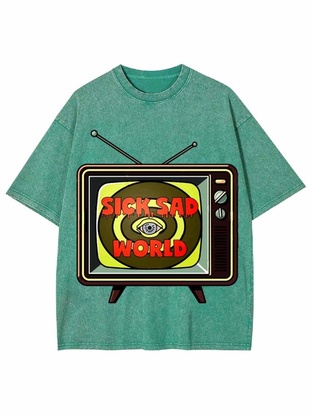 Sick Sad World Washed Tshirt