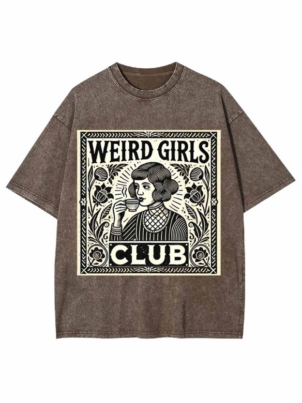 WEIRD GIRLS CLUB WASHED TSHIRT