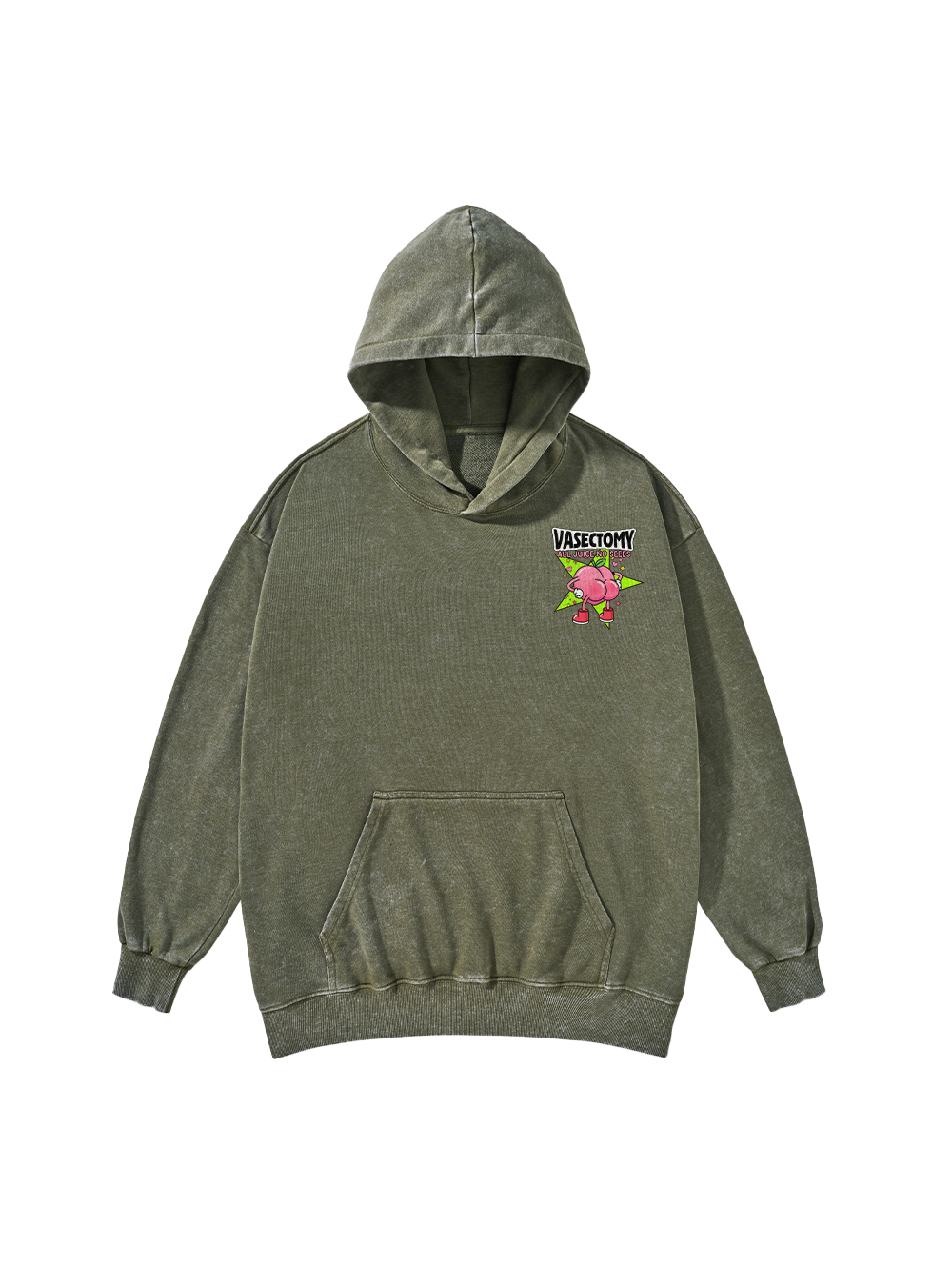 VASECTOMY ALL JUICE NO SEEDS WASHED HOODIE