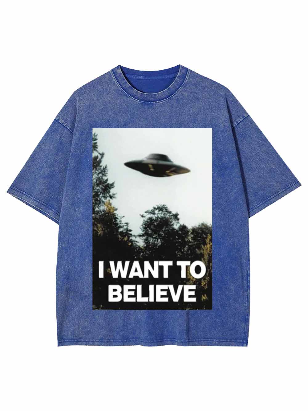 I WANT TO BELIEVE WASHED TSHIRT