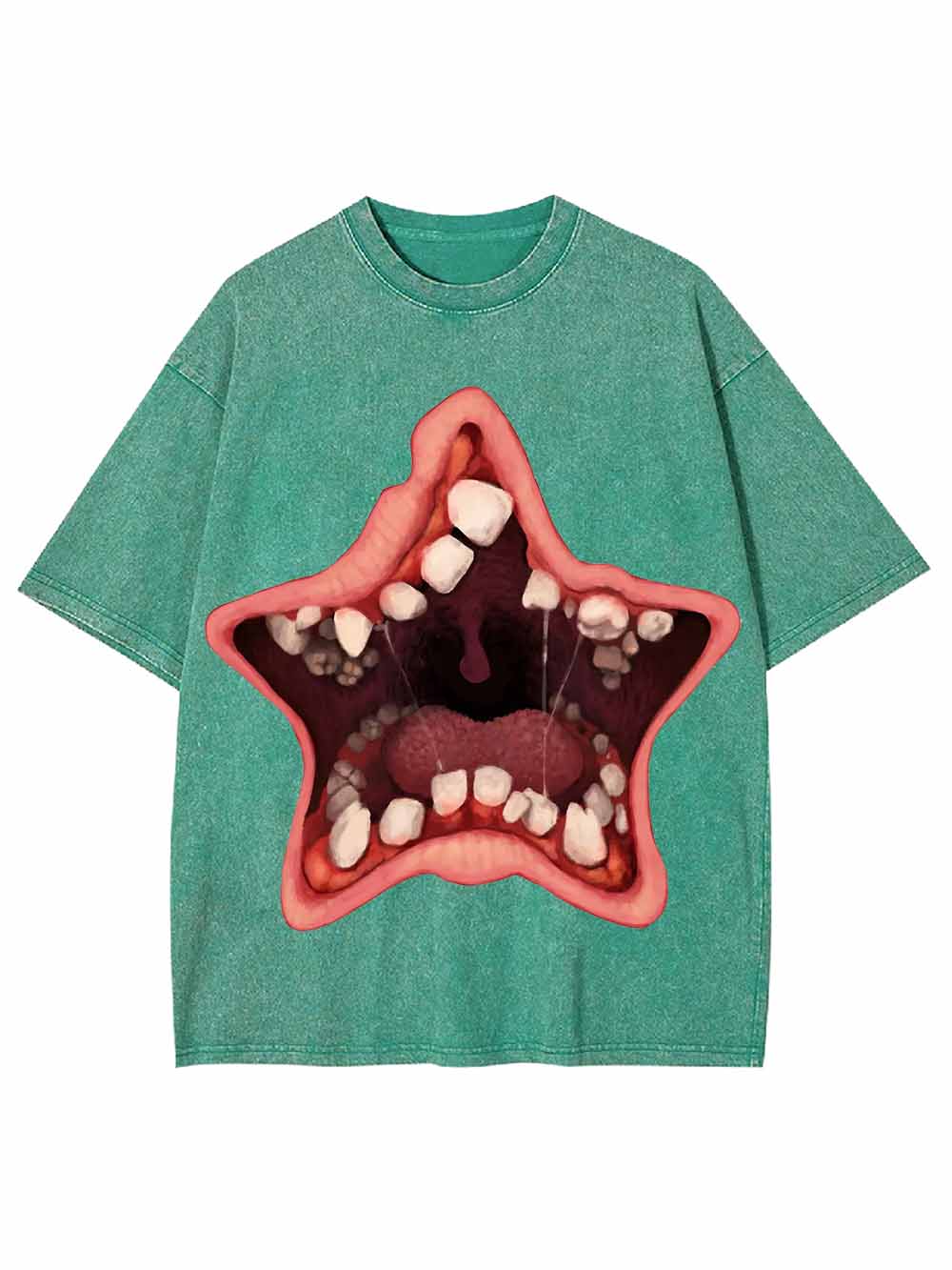 Starfish Mouth with Teeth Washed Tshirt