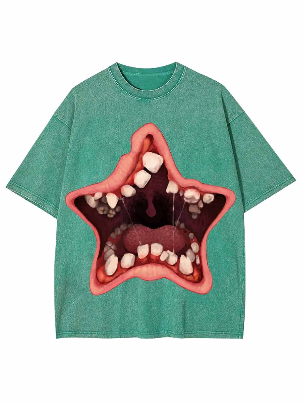 Starfish Mouth with Teeth Washed Tshirt