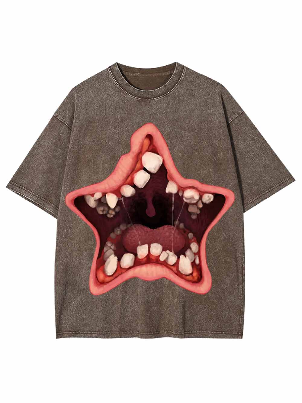 Starfish Mouth with Teeth Washed Tshirt