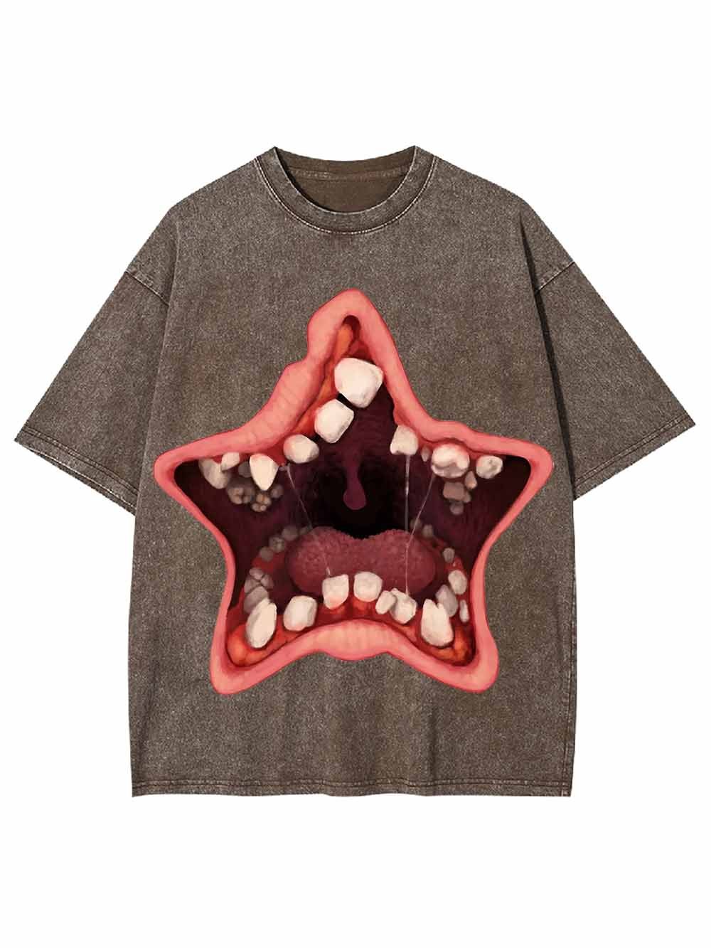Starfish Mouth with Teeth Washed Tshirt