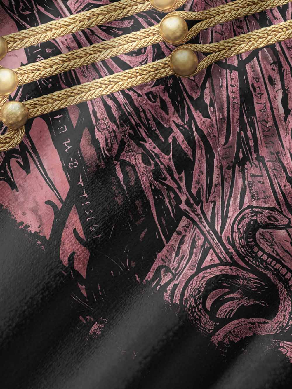 GOTHIC WARRIOR CHEONGSAM QIPAO MINI DRESS