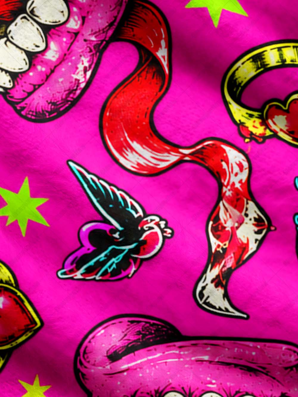 PINK FANGS UGLY CARDIGAN SWEATERS