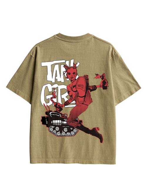 Tank Girl Double Sided Print Washed TShirt
