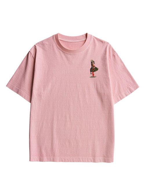 Tattooed Warrior Double Sided Print Washed TShirt