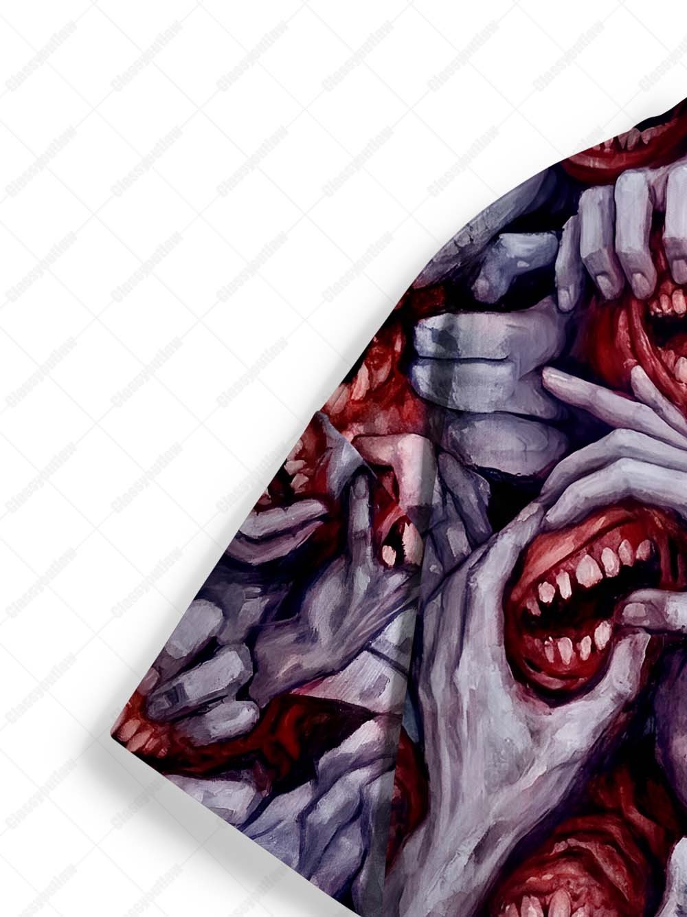 Blood-Red Mouth Graphic T-shirt