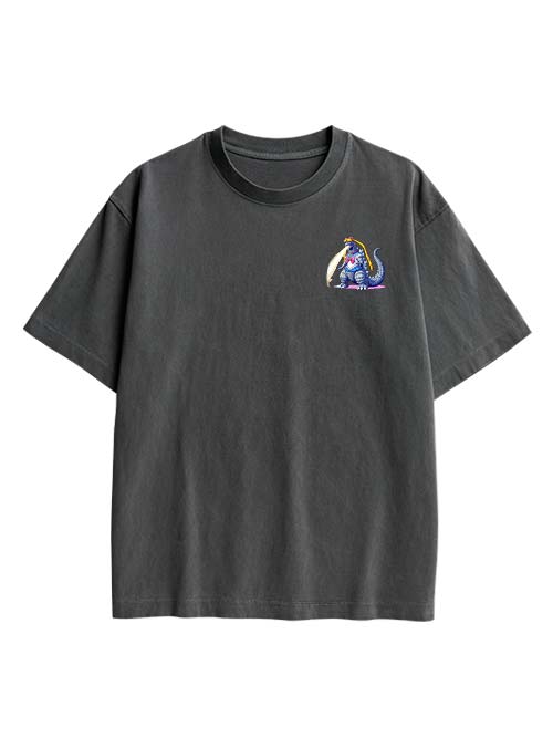 Sailor Godzilla Double Sided Print Washed TShirt