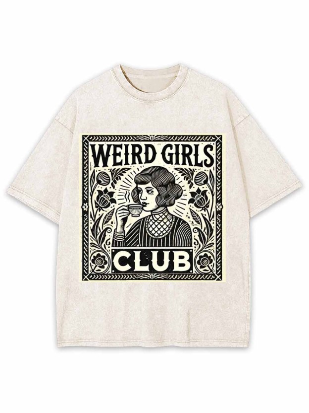 WEIRD GIRLS CLUB WASHED TSHIRT