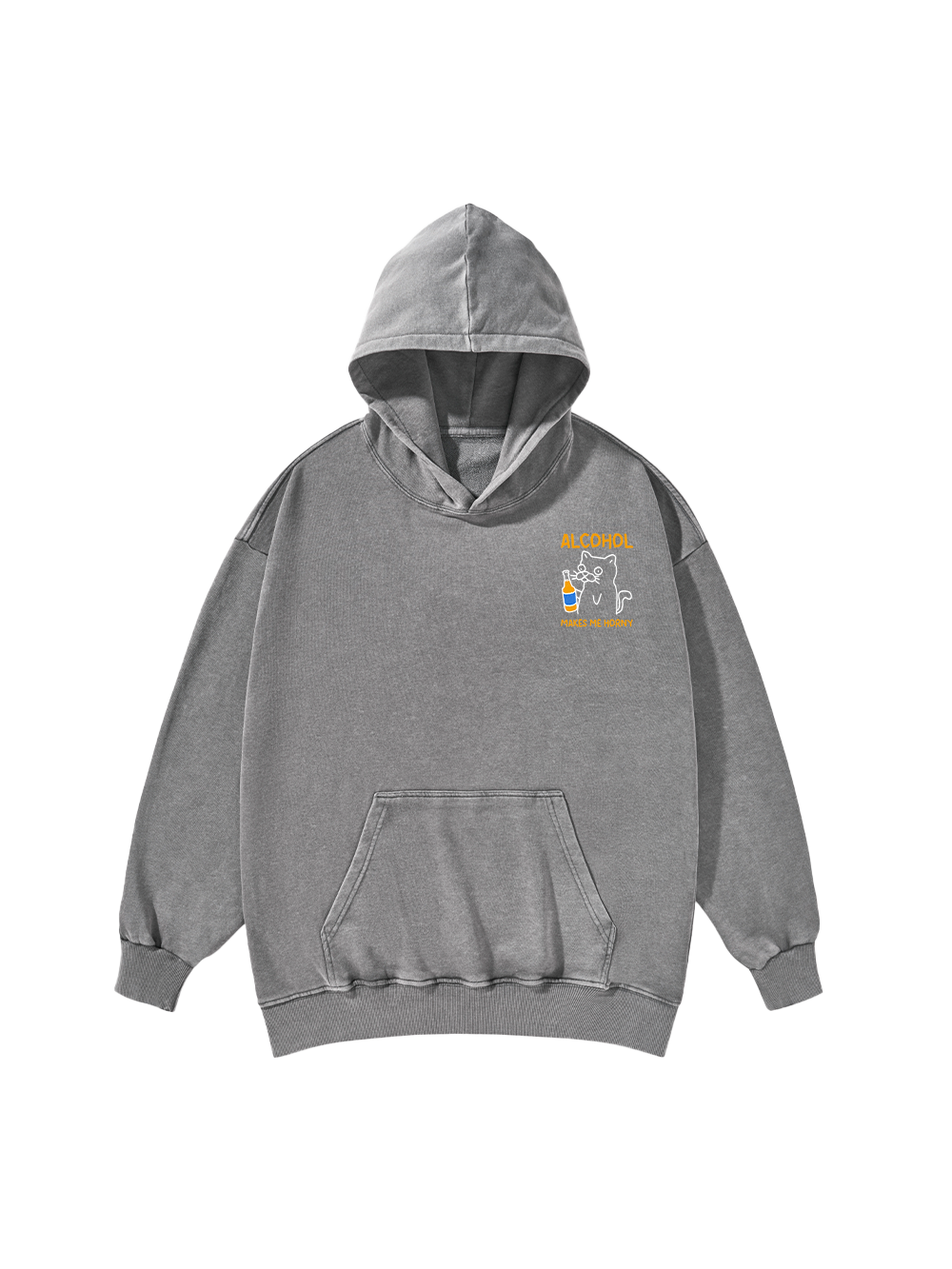 ALCOHOL MAKES ME HORNY WASHED HOODIE
