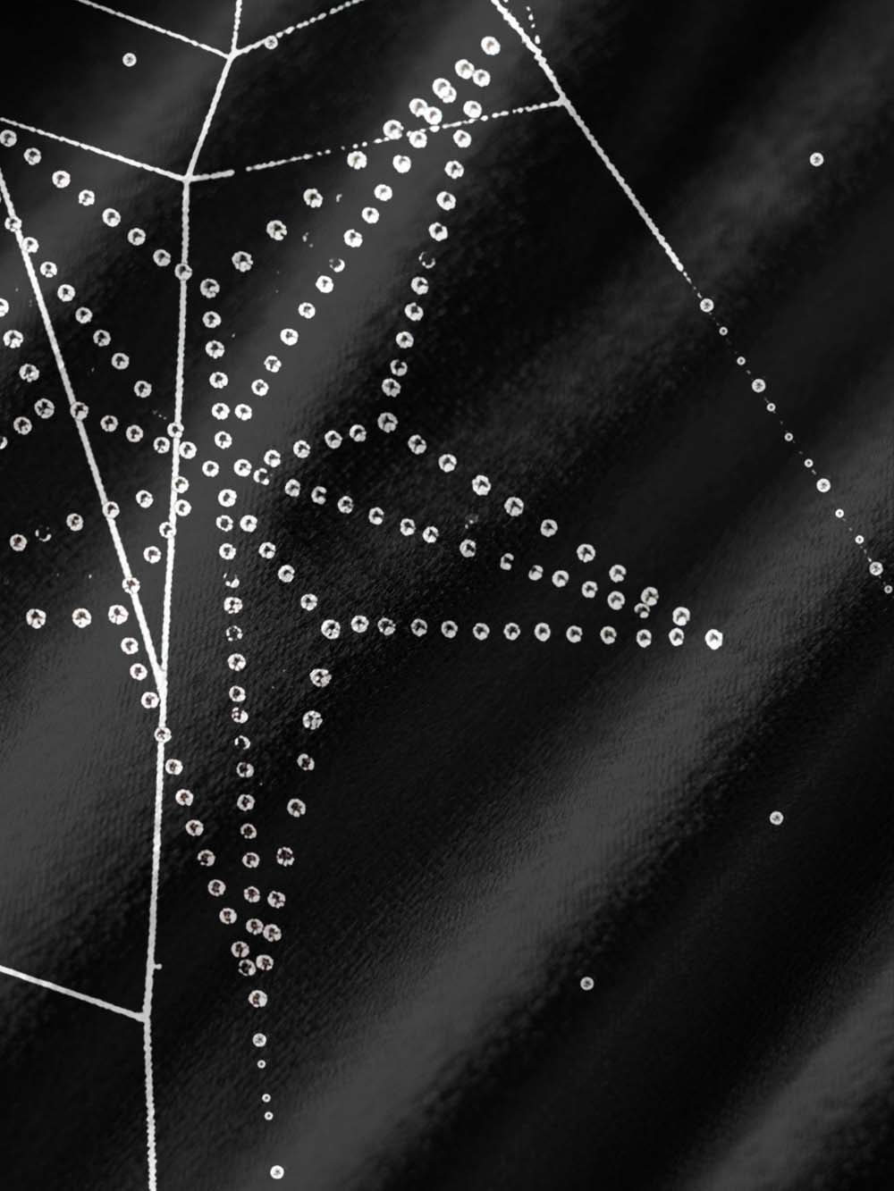 SPIDERWEB QIPAO MINI DRESS