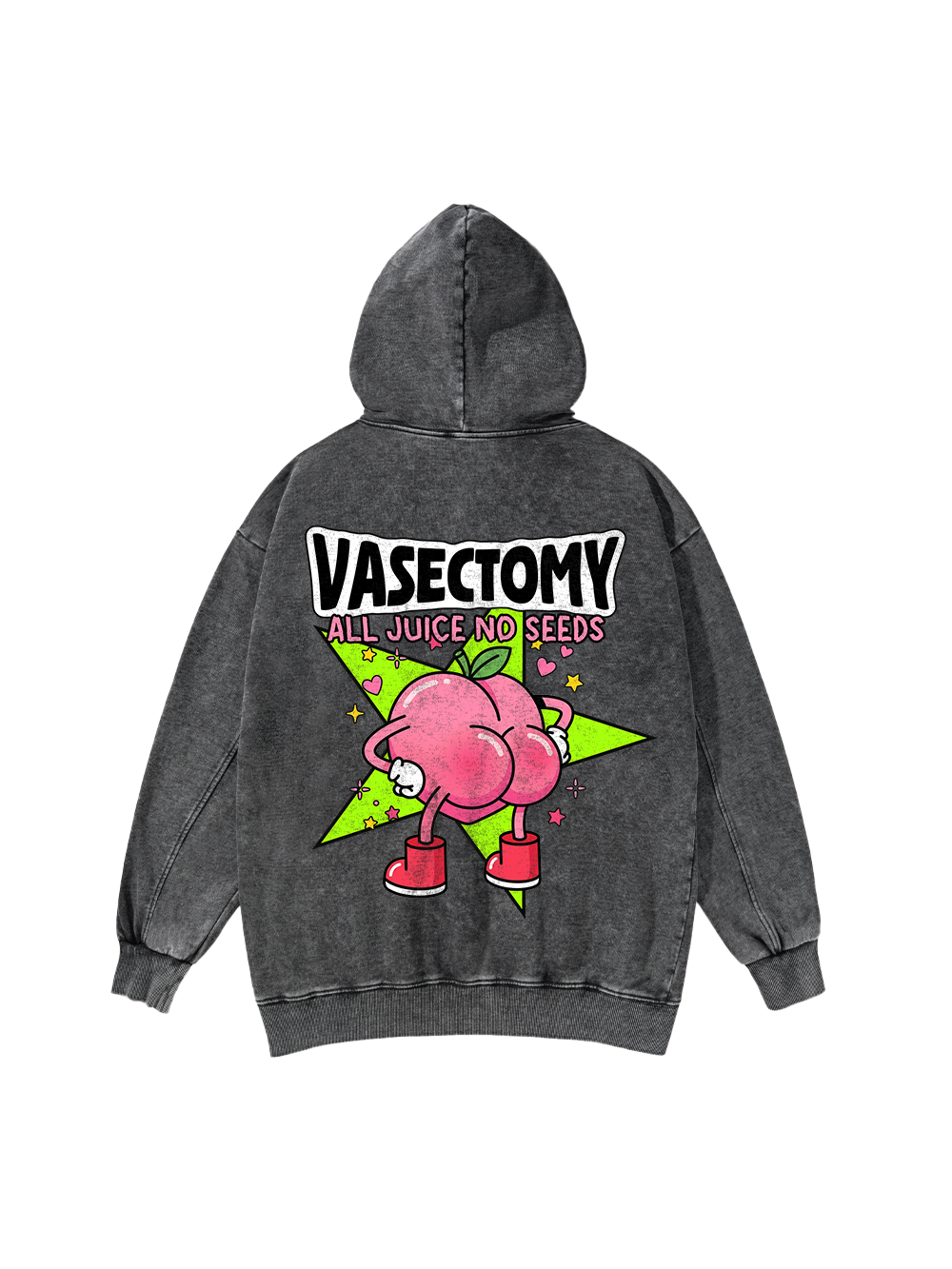 VASECTOMY ALL JUICE NO SEEDS WASHED HOODIE