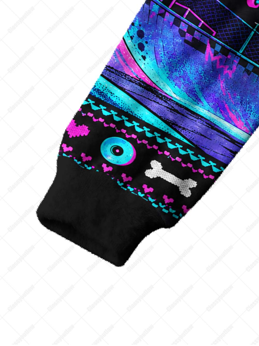 SKATE SKELETON UGLY CARDIGAN SWEATERS