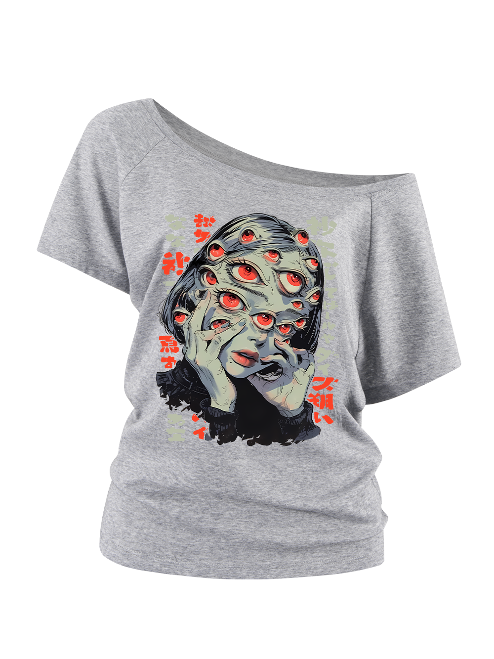 THOUSAND EYES GAZE OFF SHOULDER TSHIRT