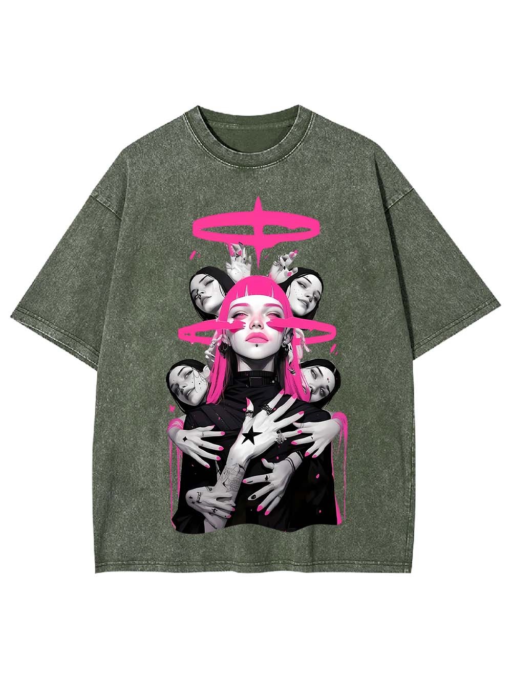 Neon Divinity Washed Tshirt