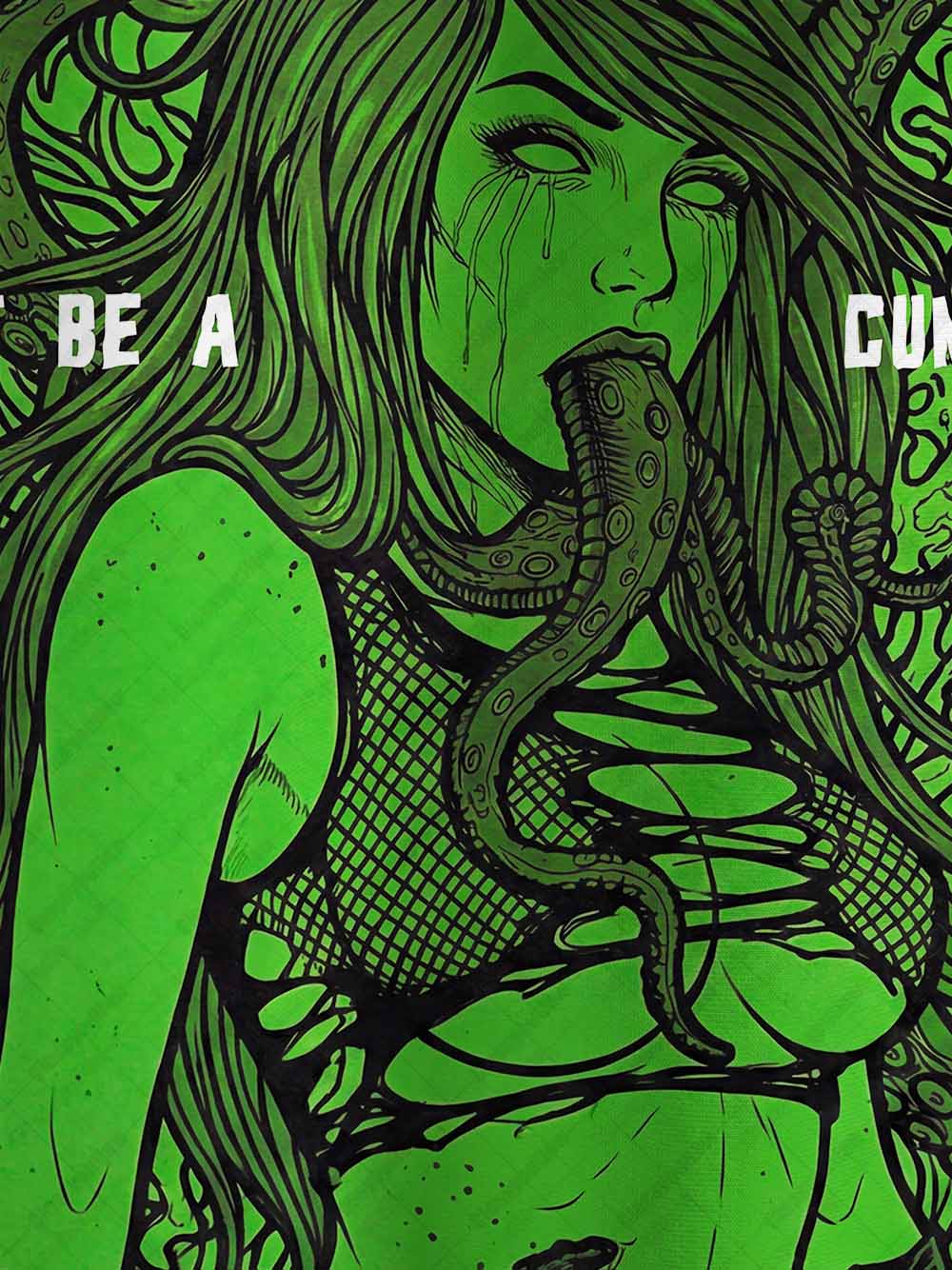 Serpent Bloom Statement Graphic T-shirt