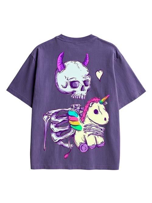 Dark Whimsy Double Sided Print Washed TShirt