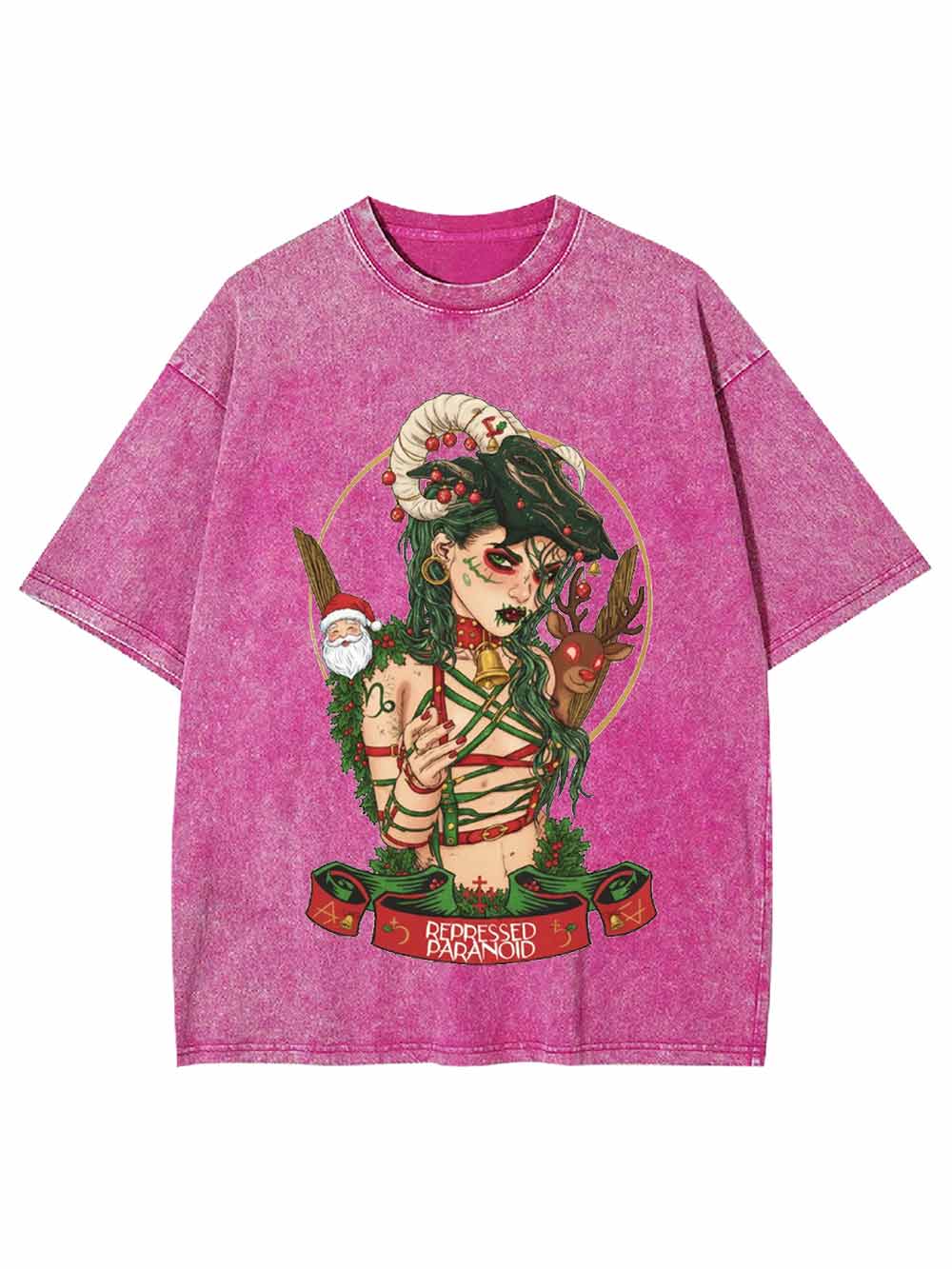 Christmas Witch Washed Tshirt