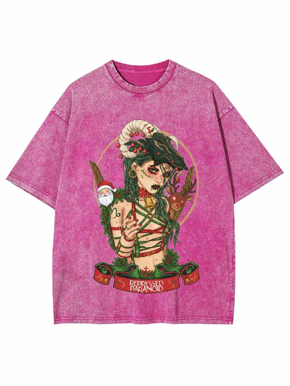 Christmas Witch Washed Tshirt