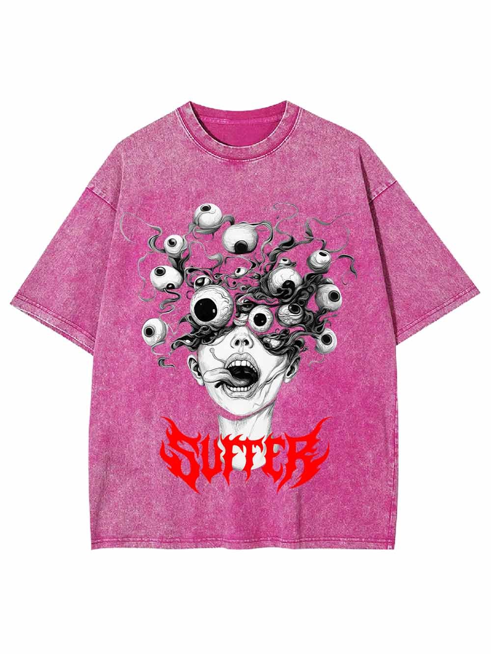 Suffer Weird Eyeball Washed Tshirt