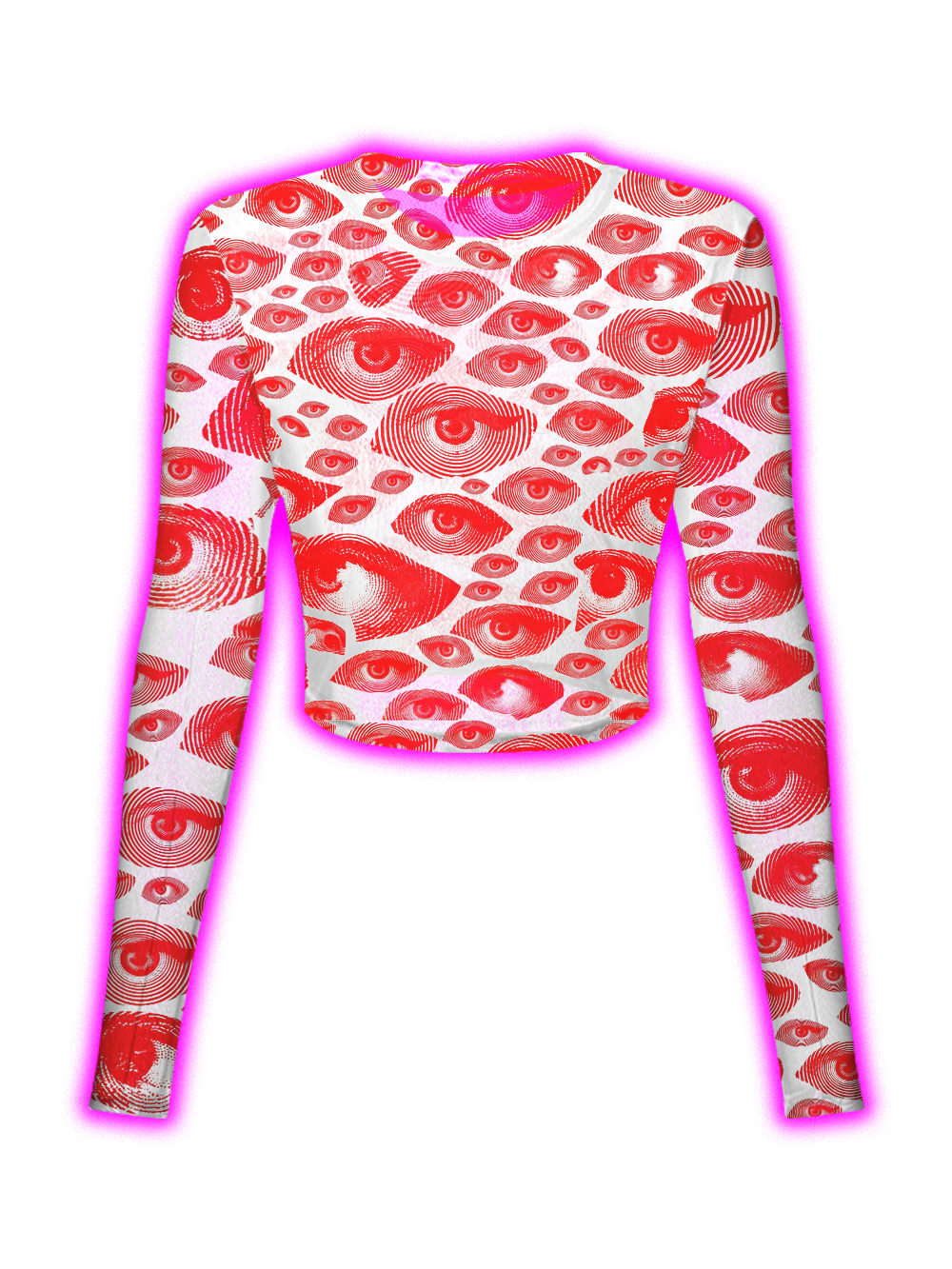 RED EYE STAMP MESH TOP