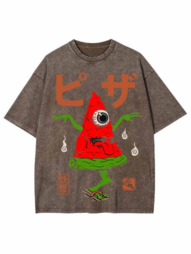 Pizza Demon Washed Tshirt