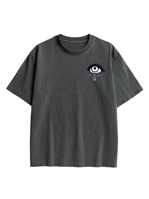 Mystic Melting Siren Double Sided Print Washed TShirt