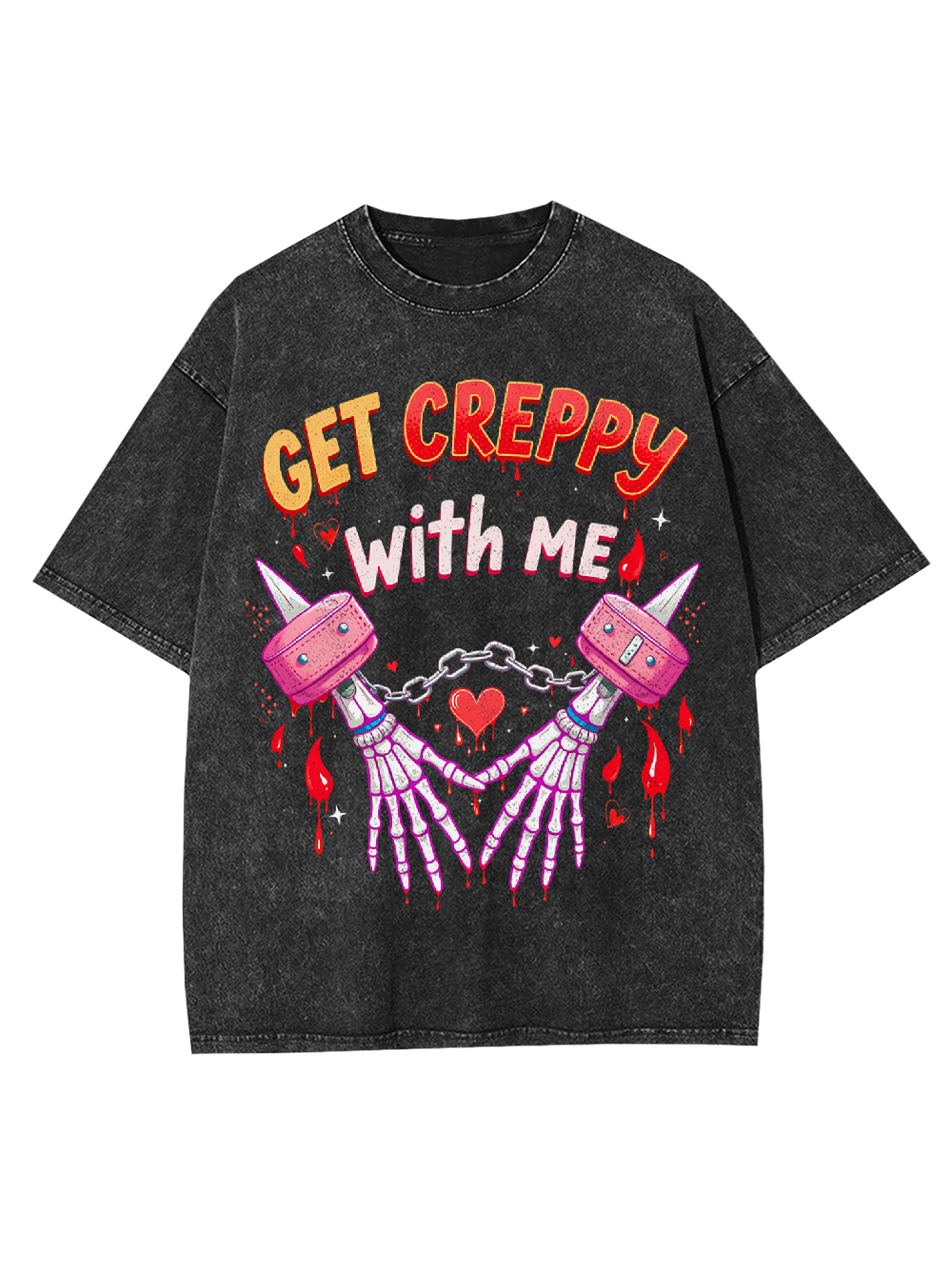 Get Creepy With Me Washed Tshirt