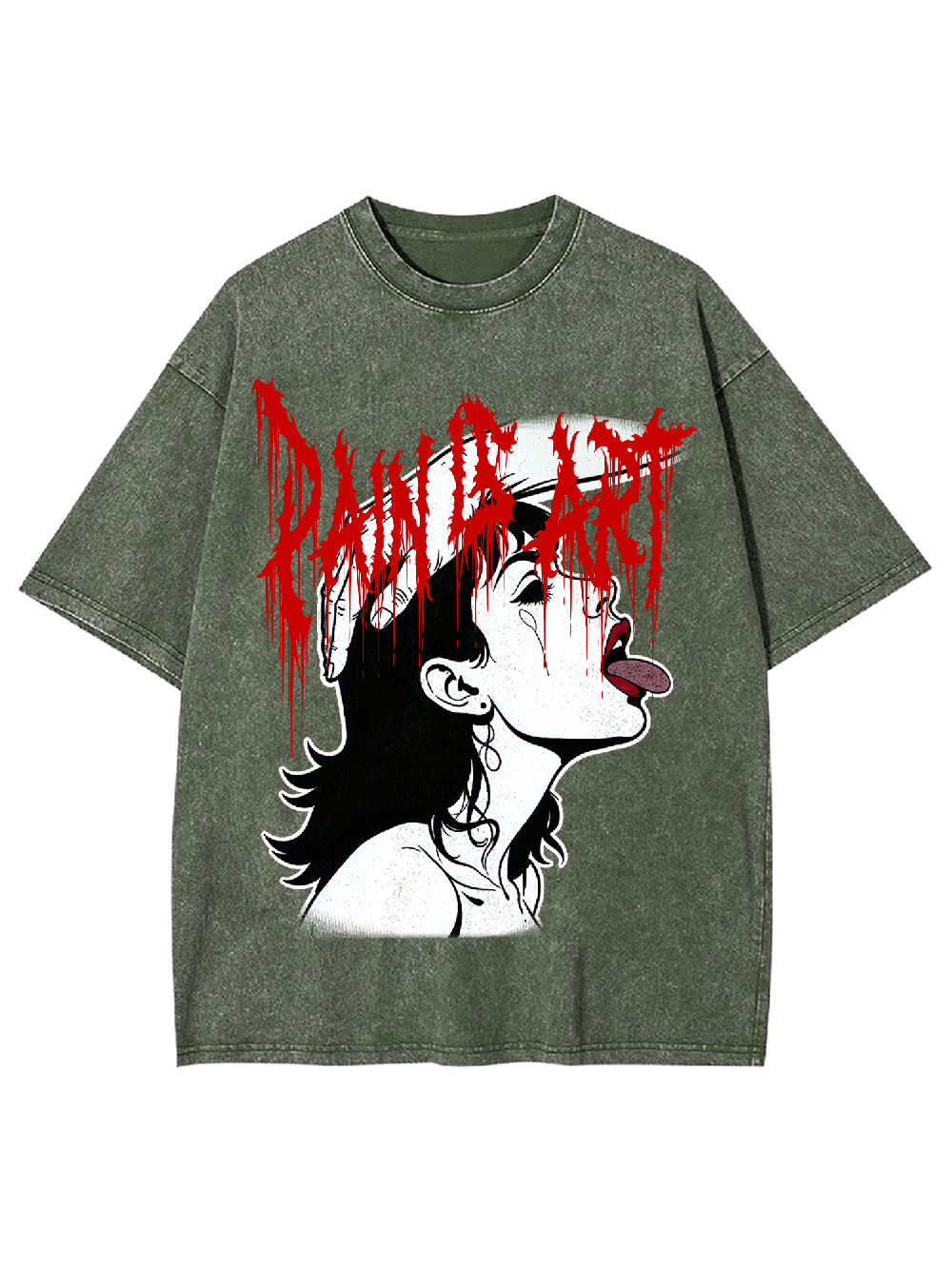Pain is art Washed Tshirt